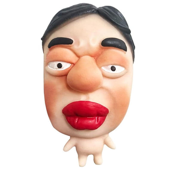 Funny Face Squeeze Toy, Soft Stress Relief Toy, Elastic Decompression Toy for Desk Decor & Holiday Party Birthday Gifts for Adult Adult
