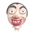 thumbnail image 1 of Funny Face Squishy Stress Toy with Fast Rebound Material, Single Piece, Beige Exaggerated Expression Design for Office Desk, Sensory Squeeze Toy, 1 of 3