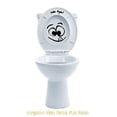 thumbnail image 1 of Funny Face Toilet Art Vinyl Decals with Hello Again Lettering, Great for Boys Bathroom, Glossy Black, 1 of 3