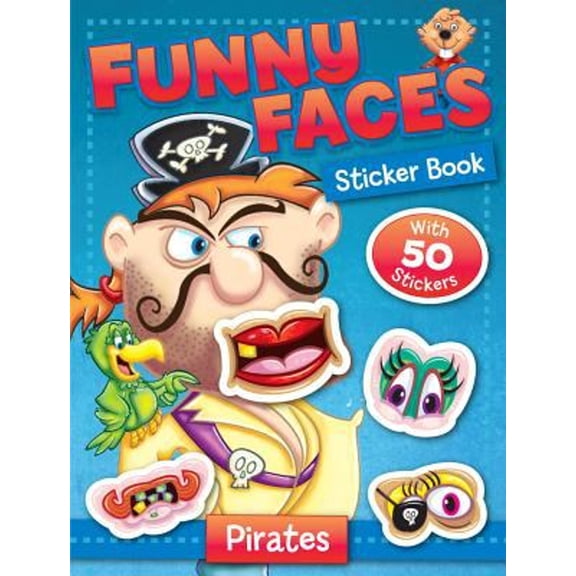 Pre-Owned Funny Faces Sticker Book : Pirates (Paperback) 9781770662001