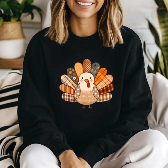Funny Fall Autumn Turkey Thanksgiving Family Holiday Sweatshirt, for men & women, up to size 5XL.