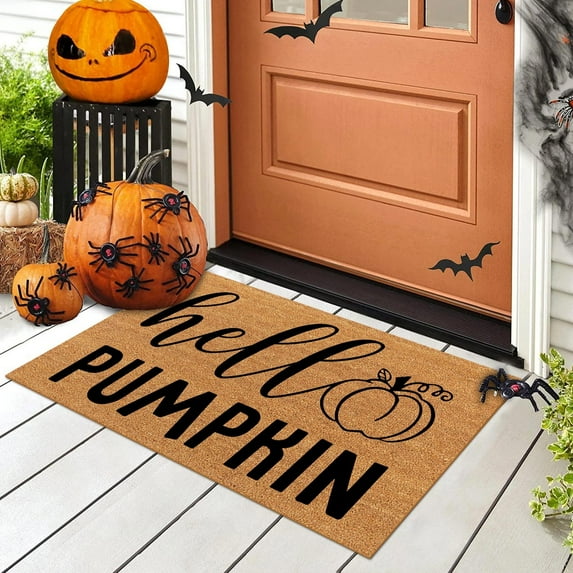 Funny Fall Doormat - Halloween Rug Welcome Mats, Doormat Happy Fall Y'all | Pumpkin Fall Doormat Welcome Mat Fall Decor Door Mat Fall Autumn Gift Home Doormat | Home Decor Front Doo,16 X24 Inch,F