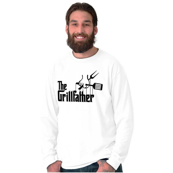 Funny Family The Grill Father Joke Men's Big & Tall Crewneck Graphic Tee Brisco Brands 4X