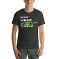 thumbnail image 1 of Funny Fantasy Football Eat Sleep Check My Lineup Repeat Funny Fantasy Football Tee Fantasy Football Shirt Fantasy Football Gift (Dark Grey Heather, M), 1 of 1