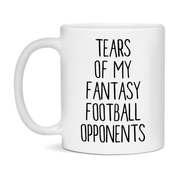 Funny Fantasy Football Gift, Tears Of My Fantasy Football Opponents, 11Oz Or 15Oz White Ceramic Mug