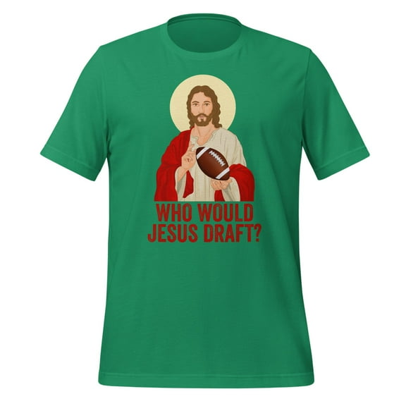 Funny Fantasy Football Who Would Jesus Draft Shirt Fantasy Football Shirt Funny Who Would Jesus Draft Shirt Fantasy Football Gift (Kelly, S)