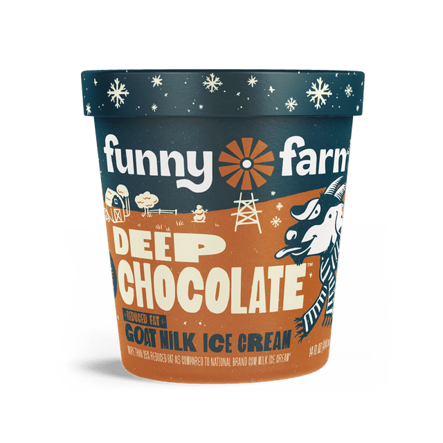 Funny Farm 14 oz. Deep Chocolate Ice Cream (8 pack)