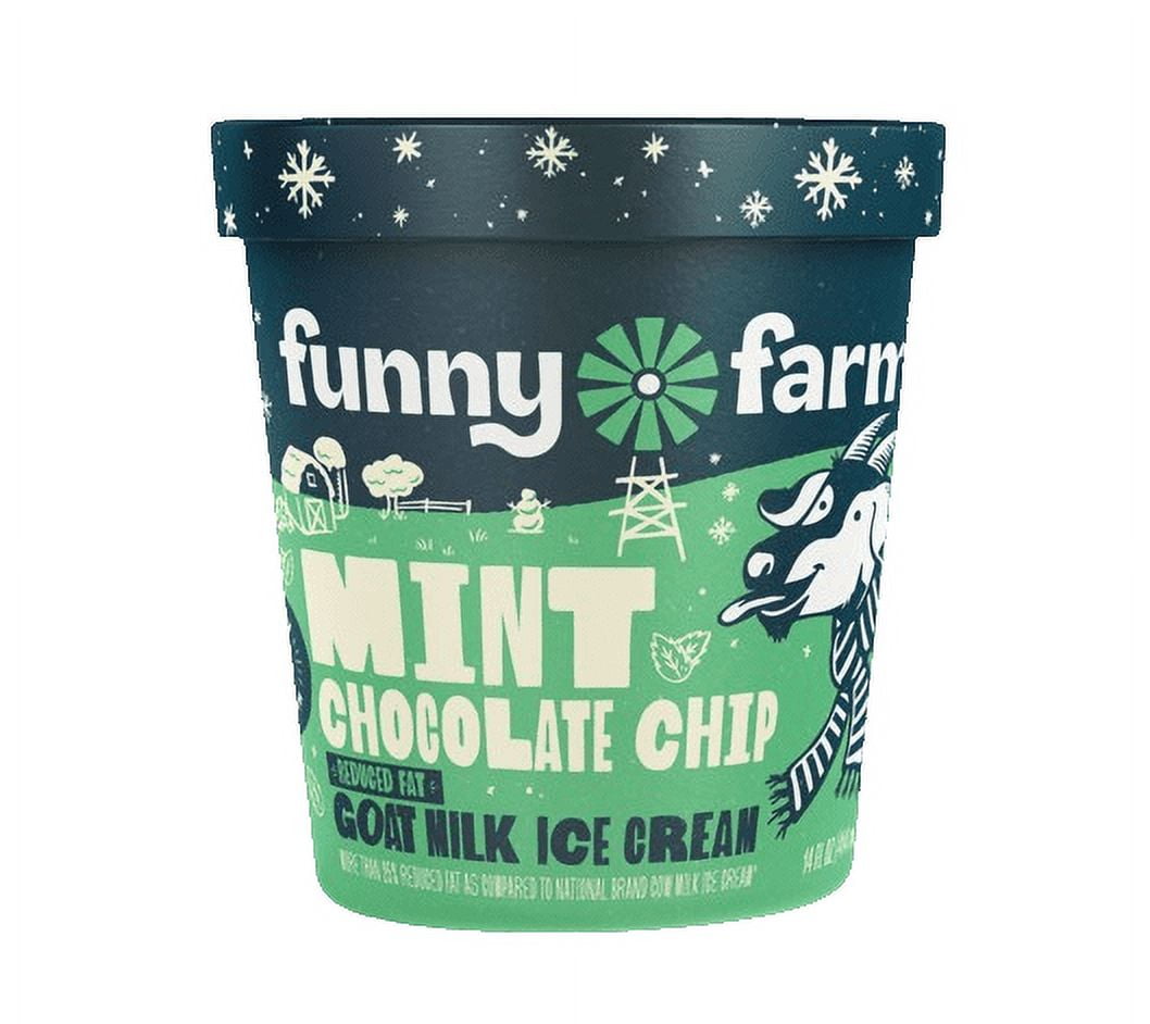 Funny Farm 14 oz. Mint Chocolate Chip Ice Cream (8 pack) - Walmart.com
