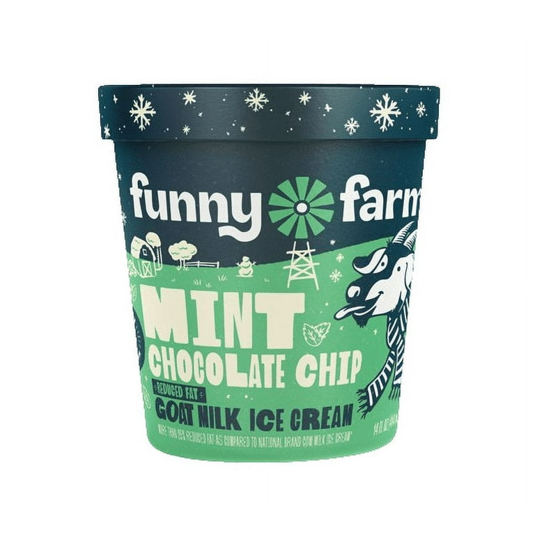 Funny Farm 14 oz. Mint Chocolate Chip Ice Cream (8 pack) - Walmart.com