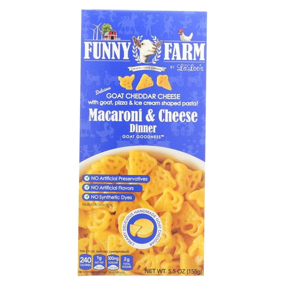 Funny Farm - Macroni and Cheese Shapes Goat - 5.5 Oz, Case of 8
