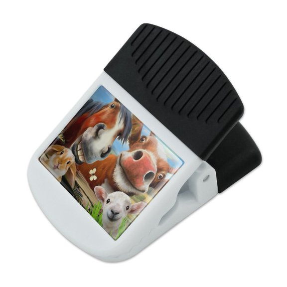 Funny Farm Selfie Cow Horse Rabbit Sheep Refrigerator Fridge Magnet Magnetic Hanging Hook Note Snack Clip