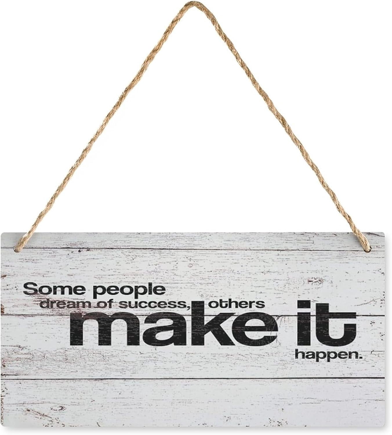 Inspirational Growth Wooden Box Sign – 5x5 Inch, Freestanding, Office Desk Decor, Motivational Quote