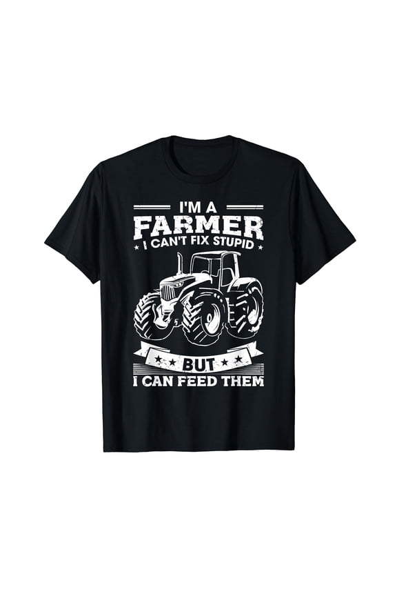 Funny Farming Tractor I'm A Farmer I Feed People T-Shirt