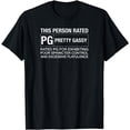 thumbnail image 1 of Funny Fart Shirt, This Person Rated PG Pretty Gassy Fart T-Shirt, 1 of 4