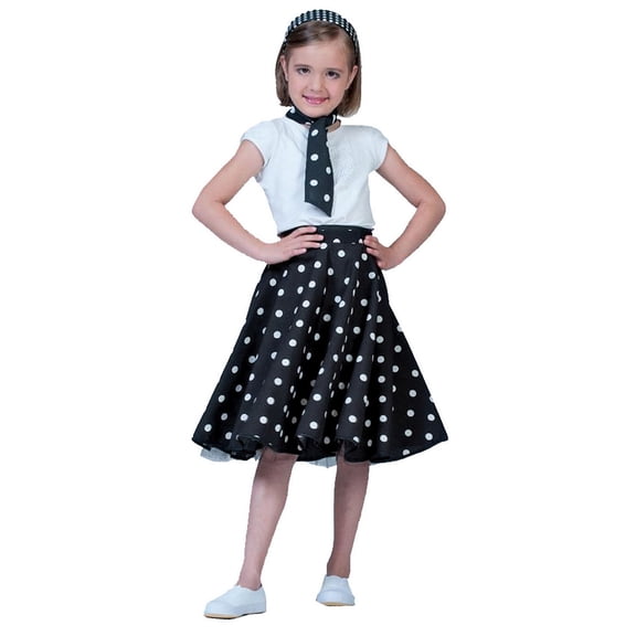 Funny Fashion - Girl's Car Hop Skirt - One Size - Child