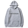 thumbnail image 1 of Funny Fashion Hoodies for Women Letter Print Merry Christmas Sweatshirts Hooded Long Sleeve Crewneck Pullovers (X-Large, Gray 02), 1 of 2