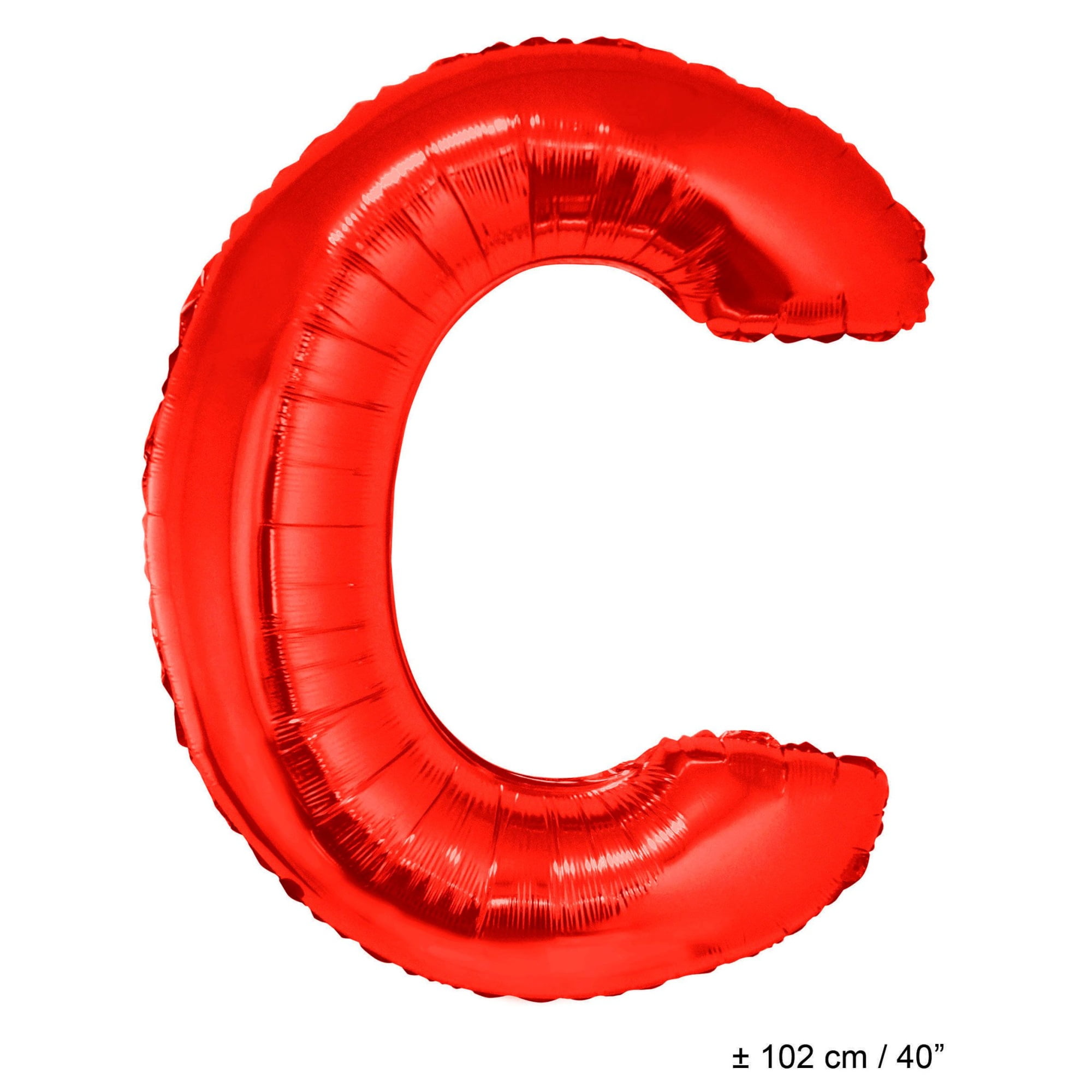 Funny Fashion Letter C Solid Helium Quality Metallic Red 40" Graduation Letter Foil Jumbo Shape Balloon