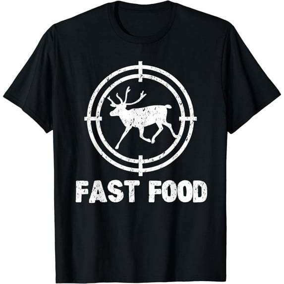 Funny Fast Food Deer Hunting Hunter Gift T-Shirt