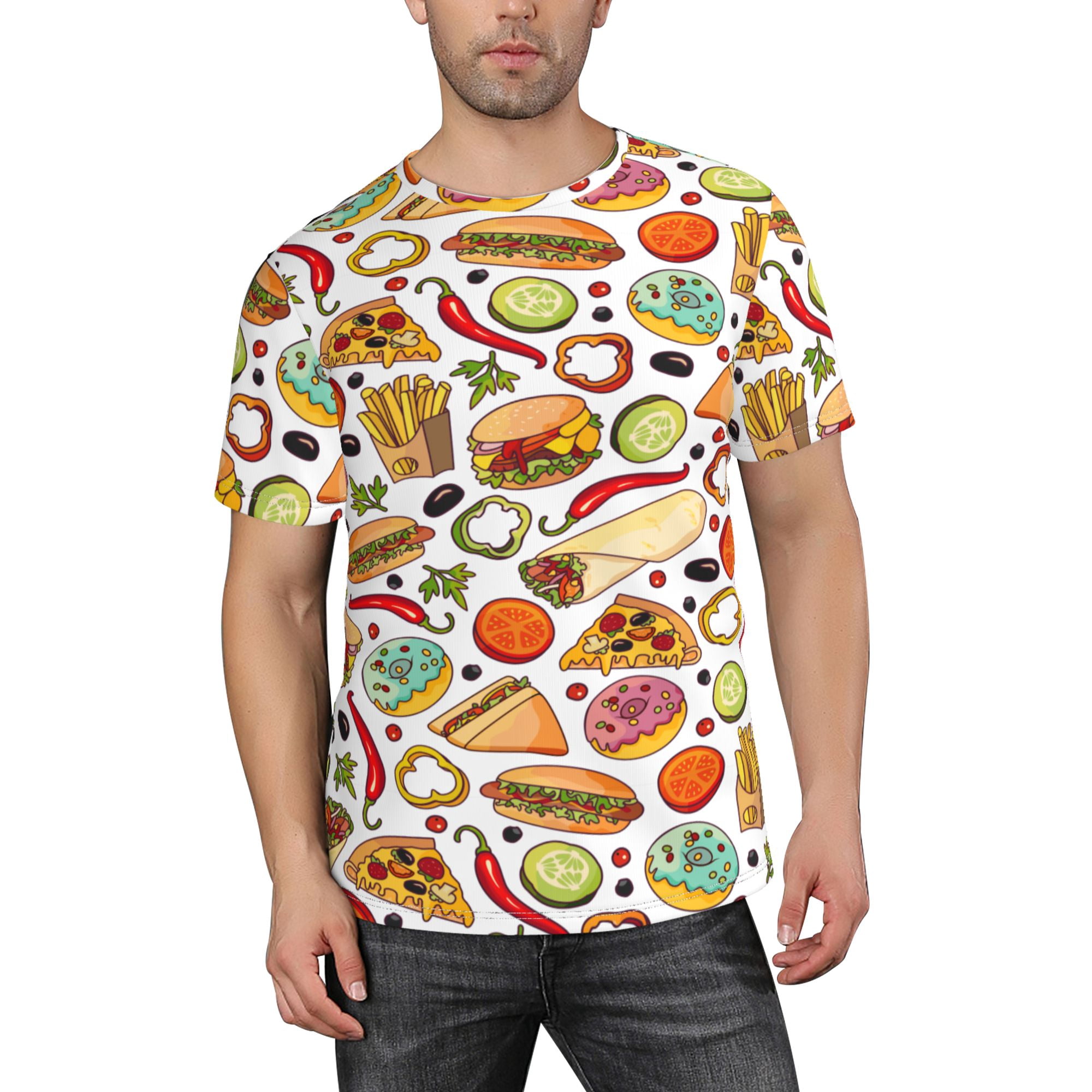 Funny Fast Food Men Women Kids Short Sleeve Graphic Tshirt Collectio