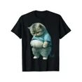 thumbnail image 1 of Funny Fat Cat - Big Belly Cat - Cute Big Cat T-shirt, 1 of 4