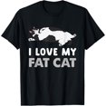 thumbnail image 1 of Funny Fat Cat I Love My Fat Cat T-Shirt, 1 of 4