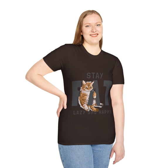 Funny Fat Cat Lazy Happy Cat Lovers