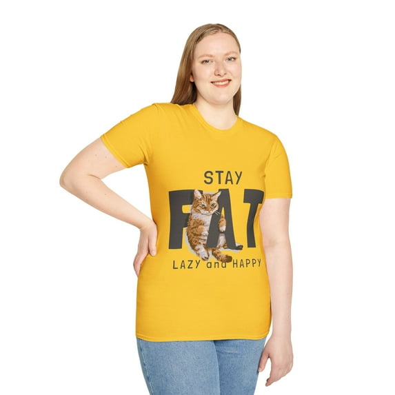 Funny Fat Cat Lazy Happy Cat Lovers