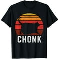 thumbnail image 1 of Funny Fat Cats Meme, Chonk Cat T-Shirt, 1 of 4