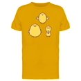 thumbnail image 1 of Funny Fat Chicken Pose Cartoon T-Shirt Men -Image by Shutterstock, Male Small, 1 of 2