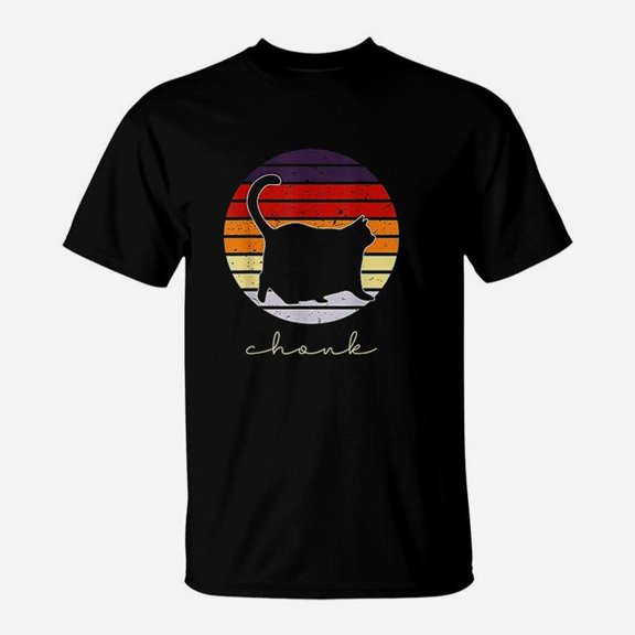Funny Fat Plump Cats Meme Chonk Cat Chart Cat Mom TShirt