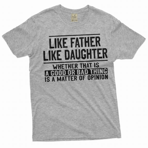 Funny Father Daughter Shirt Dad Daughter Shirts Father's Day Gift For Dad (Large Grey)