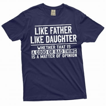 Funny Father Daughter Shirt Dad Daughter Shirts Father's Day Gift For Dad (Large Navy Blue)
