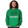 thumbnail image 1 of Funny Father Knows Stressed Pun Men's Big & Tall Graphic Hoodie Brisco Brands 4X, 1 of 5