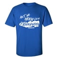 thumbnail image 1 of Funny Father's Day Ain't No Hood Like Fatherhood Short Sleeve T-shirt-Royal-4xl, 1 of 4