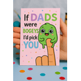 thumbnail image 1 of Funny Father's Day Card – “If Dads Were Bogeys, I’d Pick You” – Unique Design with Cute Character – Blank Inside for Personal Messages – Perfect for Dads on Father's Day, 1 of 3