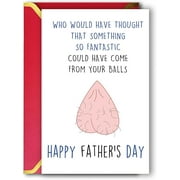 Funny Father's Day Card for Step Dad, Unique Step Dad Father Day Gifts Card from Daughter, Happy Father's Day Step Dad from Wife
