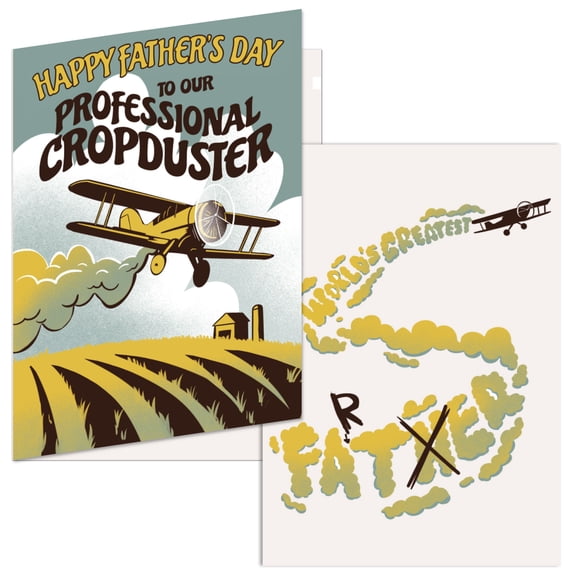 Funny Father's Day Cards Happy Fathers Day to Our Professional Cropduster Card