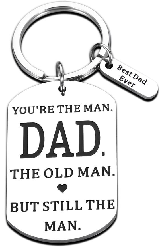 Funny Fathers Day Best Dad Ever Gifts Uncle Grandpa Fathers Day Dad Gifts from Daughter Son Birthday Christmas Daddy Stepdad Keychain Accessories