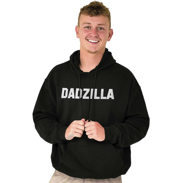 Funny Fathers Day Gift Dadzilla Men Big & Tall Graphic Hoodie Brisco Brands 4X