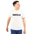 thumbnail image 1 of Funny Fathers Day Gift Dadzilla Men's Big & Tall Crewneck Graphic Tee Brisco Brands 3X, 1 of 3