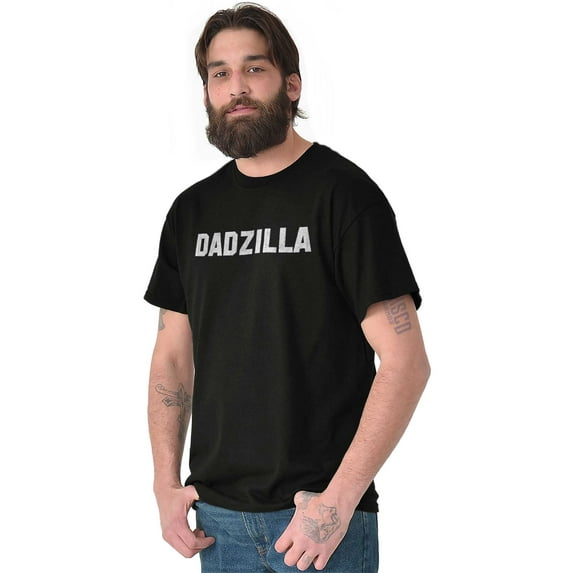 Funny Fathers Day Gift Dadzilla Men's Graphic T Shirt Tees Brisco Brands L