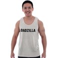 thumbnail image 1 of Funny Fathers Day Gift Dadzilla Mens Big & Tall Graphic Tank Top Brisco Brands 2X, 1 of 5