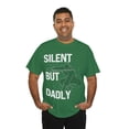 thumbnail image 1 of Funny Fathers Day Silent but Dadly Mens T-Shirt S-5XL, 1 of 12