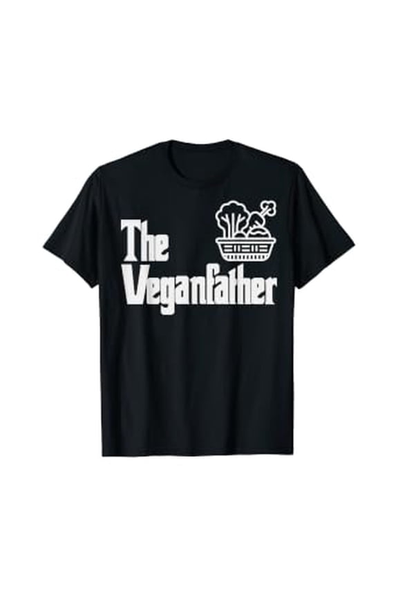 Funny Fathers Day The Veganfather Vegan Raw Food Dad Gift T-Shirt