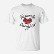 Funny Favorite Daughter Heart Design TShirt