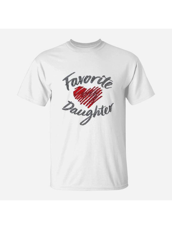 Funny Favorite Daughter Heart Design TShirt