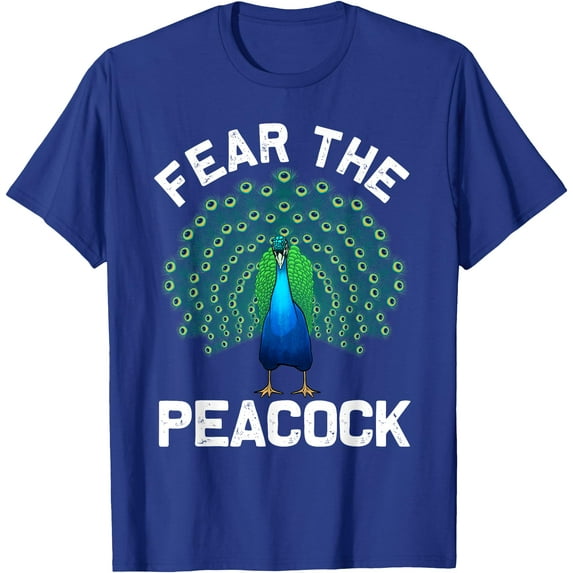 Funny Fear The Peacock Softstyle Unisex T-Shirt,Royal Blue Color,Size 2T