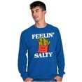 thumbnail image 1 of Funny Feelin Salty Fries Food Pun Long Sleeve TShirt Men Women Brisco Brands M, 1 of 6