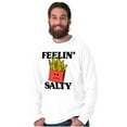thumbnail image 1 of Funny Feelin Salty Fries Food Pun Long Sleeve TShirt Men Women Brisco Brands M, 1 of 6