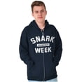 thumbnail image 1 of Funny Feeling Salty Snark Week Joke Zip Up Hoodie Men's Women's Brisco Brands S, 1 of 6